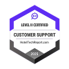 HotelTechReport Customer Support Certified 2025