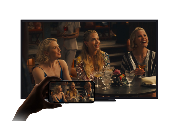 キャスティング — ゲストのスマートフォンから客室テレビへ動画を投影